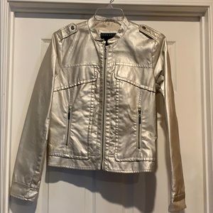 Silver bomber jacket